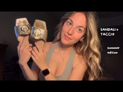 SHOES COLLECTION 👠 tutte le mie scarpe estive (asmr ita)
