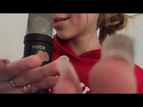 mouth sounds ASMR | gum chewing, inaudible whispering, trigger words, affirmations