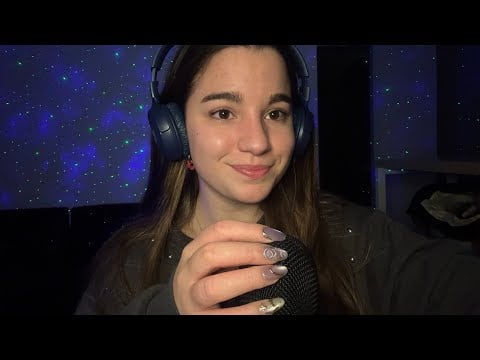 ASMR mic scratching, susurros y mouth sounds 