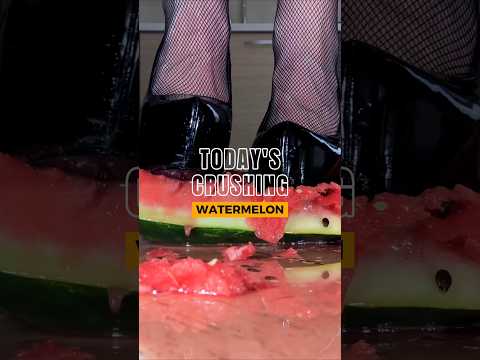 Spider Heels vs. Juicy Watermelon! Oddly Satisfying Food Crushing! ASMR