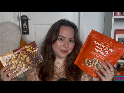 ASMR Trader Joes Fall Goodies Haul 🍂 🎃 ✨