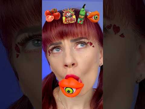 ASMR Fizz Candy, Tomatoes, Candy Spray, Eyeball Lollipop #mukbang #challenge