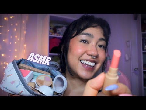 CUIDANDO DA SUA CARA DE PAU (ASMR apenas com OBJETOS DE MADEIRA)