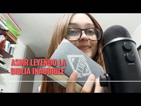 ASMR | LECTURA INAUDIBLE MUY CERCA A TUS OREJITAS