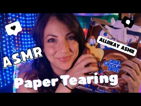 ASMR Tearing Paper