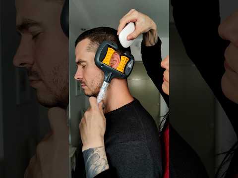 Ear exam with weird tools
