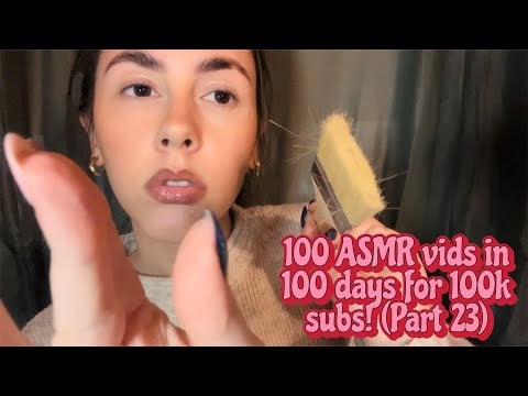 ASMR- @MissManganese style spit painting (no mouth sounds) with stutters/inaudible whispers part 2🪄