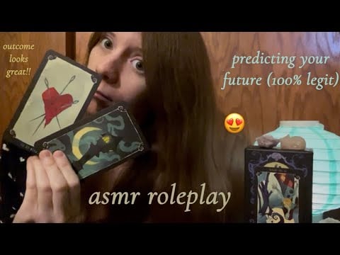 asmr tarot reader (totally not a scammer) predicts your future ✨ lofi
