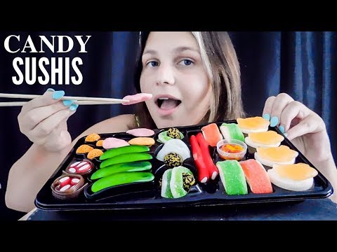 ASMR FRANÇAIS⎪DEGUSTATION CANDY SUSHIS🍣  - Eating Sounds - Mukbang