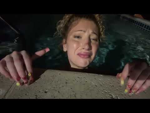 Chatty ASMR | wet concrete tapping and scratching (and more)