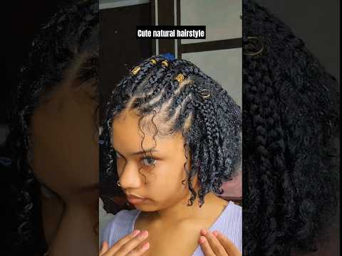 HOW TO scalp braids on natural hair #naturalhair #curly #explorepage