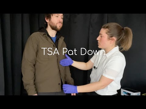 [Real Person ASMR] TSA Pat Down and Bag Check