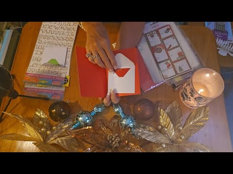 ASMR🎄Arts and Crafts. Making Christmas Cards. Soft Spoken