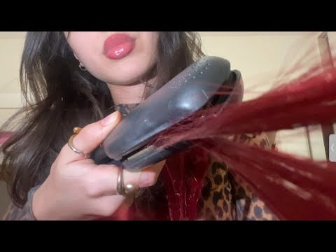ASMR Brushing, Cutting & Styling Your Hair