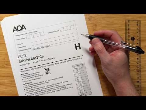 ASMR | Can I Solve a GSCE Maths Exam?