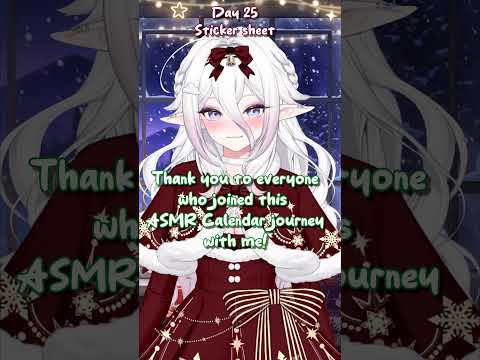 25. December: Sticker Sheet ASMR 🌟#shorts #asmr #notalkingasmr #vtuber