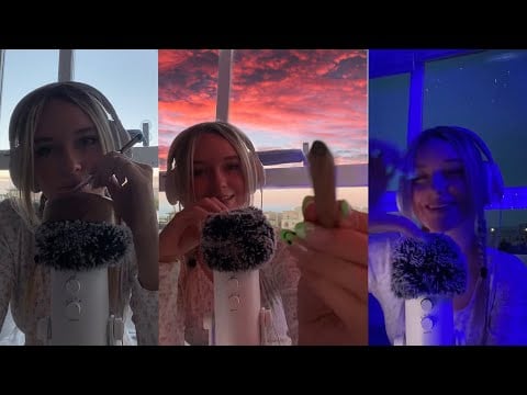Gentle ASMR & tingly triggers as the sun sets | TikTok Live Replay