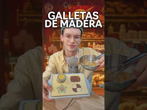 ASÍ SON LAS GALLETAS DE MADERA #asmr #shorts #asmrsounds #comedia