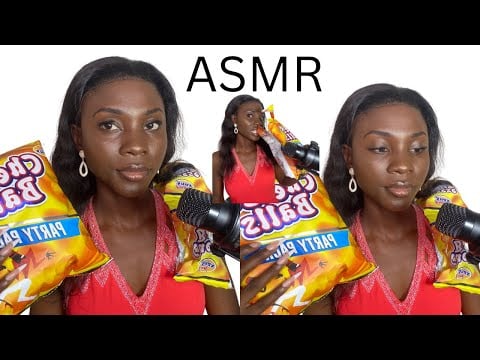 CHEESE BALLS EATING VERY SATISFYING, MOUTH SOUNDS
