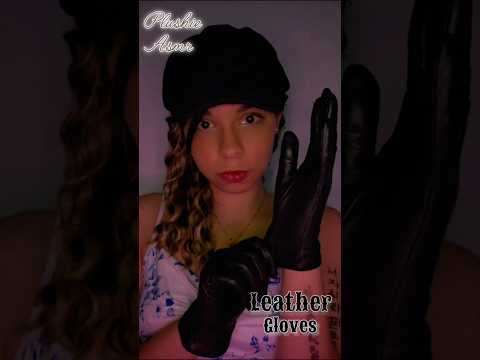 ASMR ◇ I touch your face with leather gloves 🖤