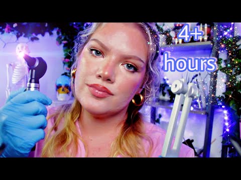 ASMR Ear Cleaning, Otoscope Ear Inspection, Ear Exam, Hearing Test, Cranial Nerve, Eye Orbital Exam
