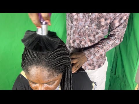 Asmr relaxing braid scratching and scalp scratching