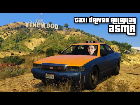 GTA ASMR Roleplay 🚕 I'm your taxi driver! 🌁  Soft Spoken ✧ Car Sounds + Rain