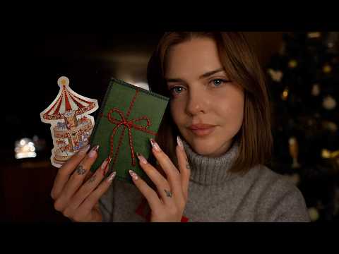 ASMR | Boutique de Noël 🎁 papeterie vintage (+ emballages) ULTRA cosy