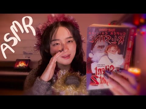ASMR 🌟 inaudible whispers for holiday cheer, sticky clicky unintelligible cupped whispering