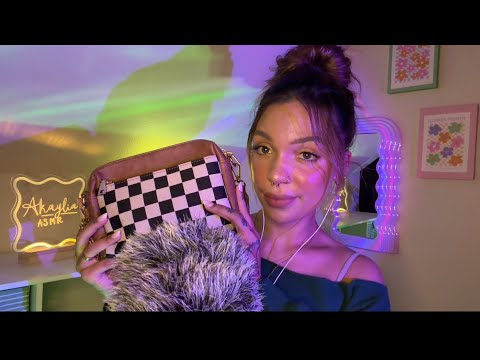 ASMR What’s in My Purse? Whispering + Tingly Sounds