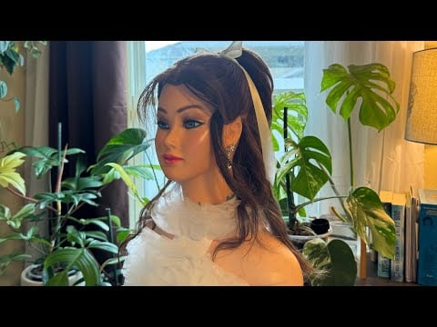 Makeup & Hair ASMR Hairstyling with Thunderstorm and Rain Sound ⛈️ Adjustment Finall TouchNo Talking