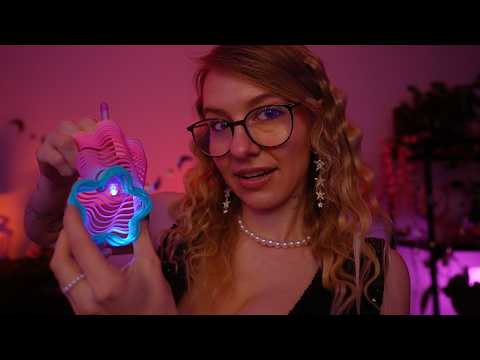 ASMR in the dark for an easy sleep 🌙✨ (trance visuals for tired eyes & rain sounds)