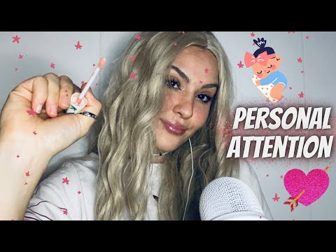 ASMR PERSONAL ATTENTION FOR SLEEP😴 // Mouth Sounds, Hand Movements, Tapping, Applying Makeup💅