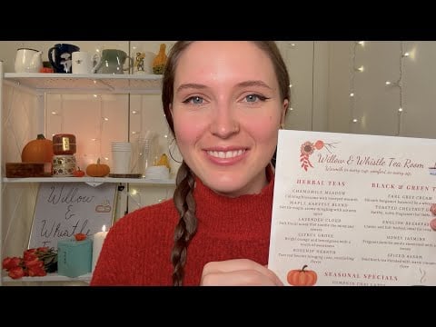 ASMR Cozy Tea Room ☕️ (soft-spoken, menu reading)