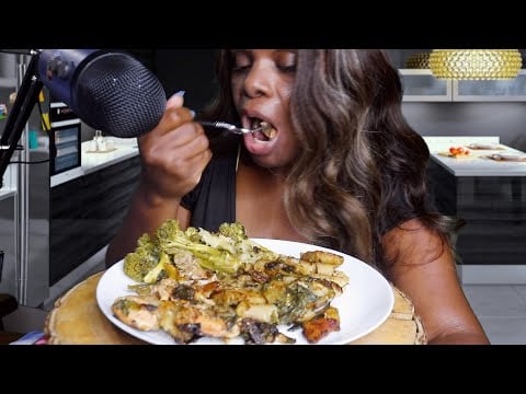 Made Dinner In My New Pans Stir Fry So Good ASMR Eating Sounds