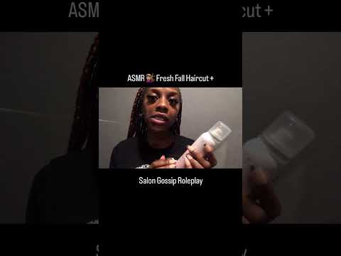 ASMR Fall Haircut + Salon Gossip Roleplay  #visualtingle  #satisfyingvideo