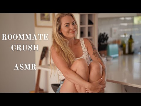 New Cute Roommate has a CRUSH on you | ASMR Experience