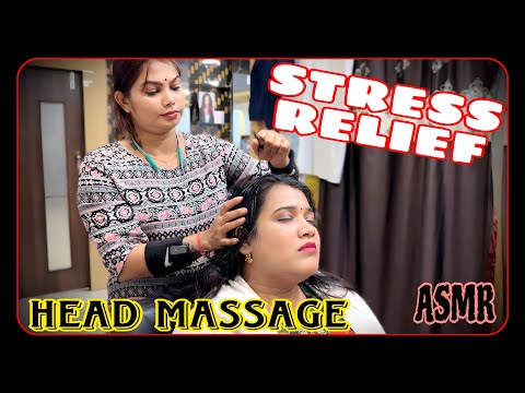 ASMR HEAD & NECK MASSAGE WITH HAIR CRACKING | MELT AWAY UR STRESS BY INDIAN MASSEUSE #asmr #insomnia