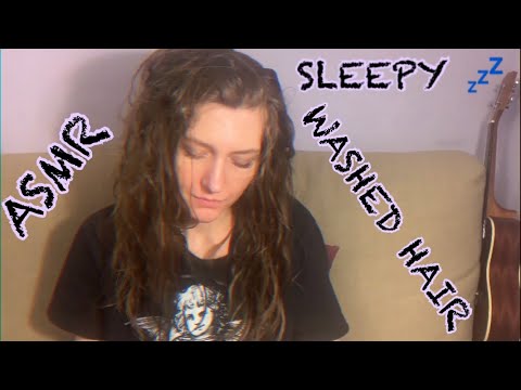 ASMR Sleepy Blow Drying and Brushing My Hair