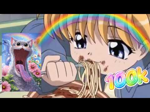 【ASMR 】eating spageddy to celebrate 100k
