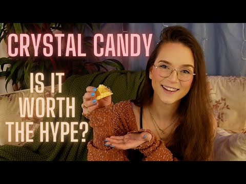 ASMR | Silky Gem Crystal Candy | Crunching + Whispering