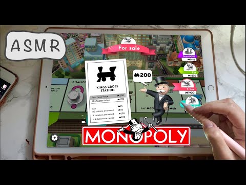 ASMR - Let's Play MONOPOLY together on the iPad - Close Whispering