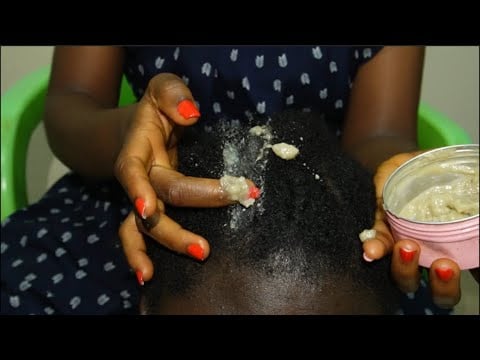 ASMR Fast & Intense Scalp Greasing and Massage between Braids