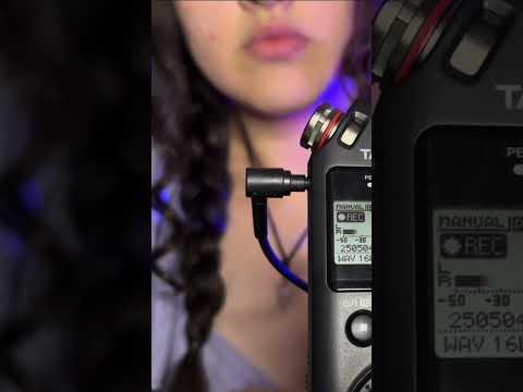 ASMR binaural com microfone TASCAM  #asmr  #asmrbrasil #asmrtascam #asmrnotalking