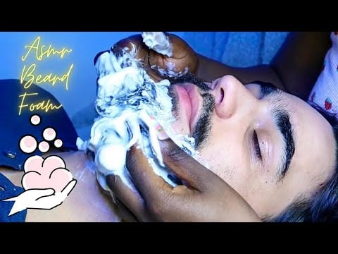 ASMR Beard Shampoo | Shaving Cream | oiling and massaging Sounds
