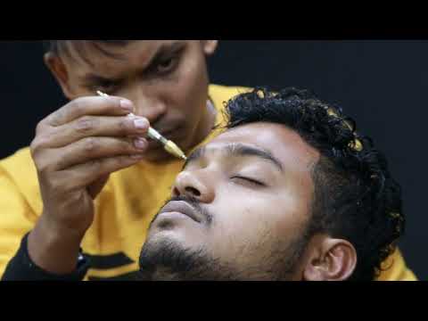 ASMR Pin Pen Therapy | Pin Pen Massage On Forehead And Ear | 3d Sound Pin Pen Massage ASMR