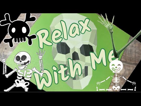 ASMR VISUAL & SOUND TRIGGERS: SKULL 💀 STICKER PUZZLE #375