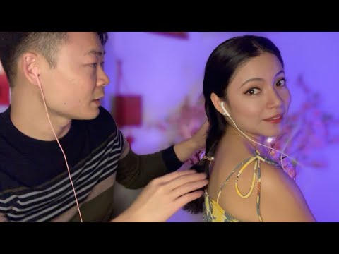 ASMR Cute Boyfriend Styles My Hair | Brushing sounds, Pampering & Soft-spoken