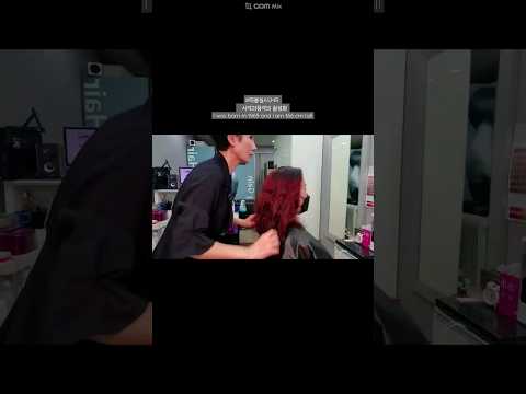 #미용실ASMR 시각과청각의 활성화 #레드 브라운 생기 있고 화려하게~#Hair salon ASMR visual and hearing activation #Red brown