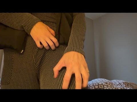 ASMR fabric scratching & hand sounds 